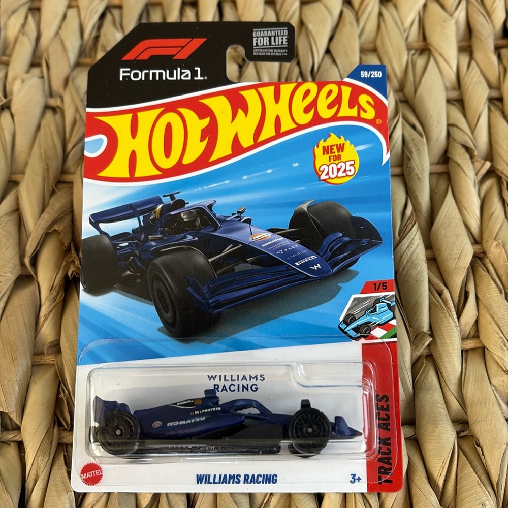 WiLLIAMS RACING Formula 1 F1 TRACK ACES F One Hot Wheels Formula1 Car 2025 New
